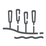 Icon showing acupunture